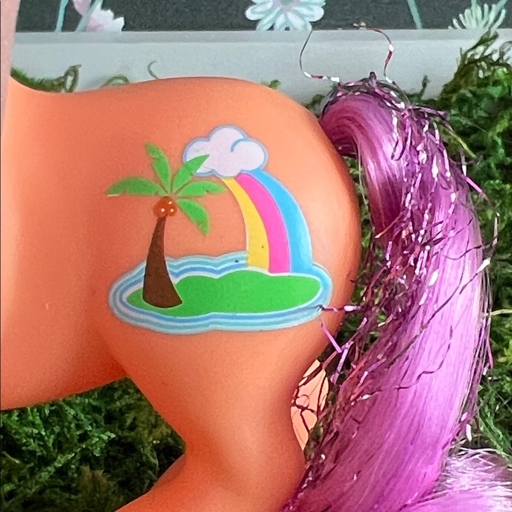 VINTAGE Hasbro My Little Pony figure G3 2002 Island Rainbow Y2K Tinsel Hair ✨ - Picture 4 of 15